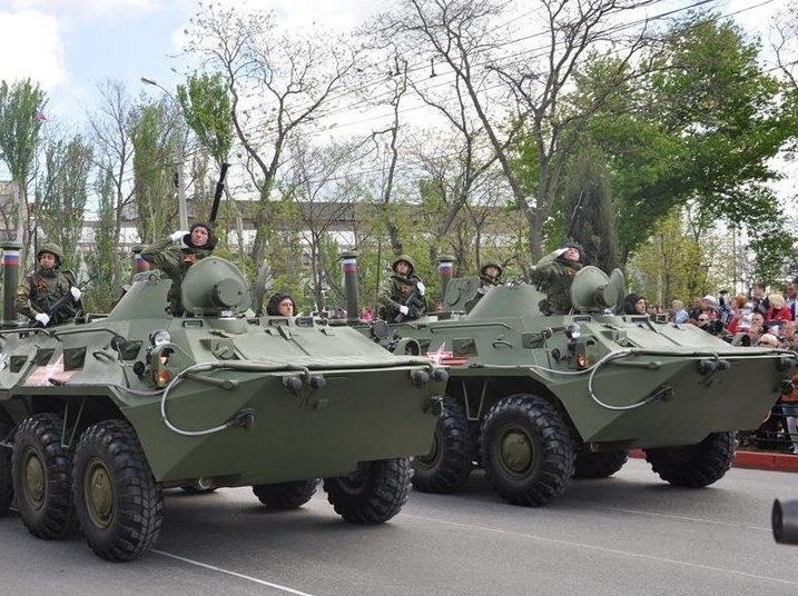 Военный парад Победы в городе Керчь