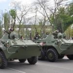 Военный парад Победы в городе Керчь